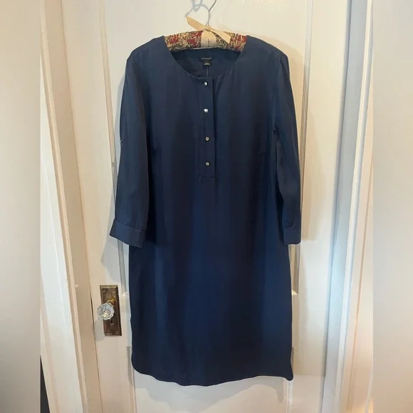 ann taylor navy blue dress KIDS : Acid Wash Denim Dress : 18 month (#5)